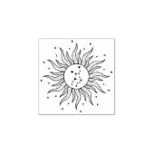 Sun Horoscope Virgo Rubber Stamp Rubberstempel (Afrduk)