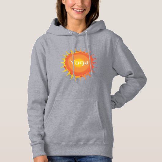Sun Hot Yoga Hoodie (Voorkant)