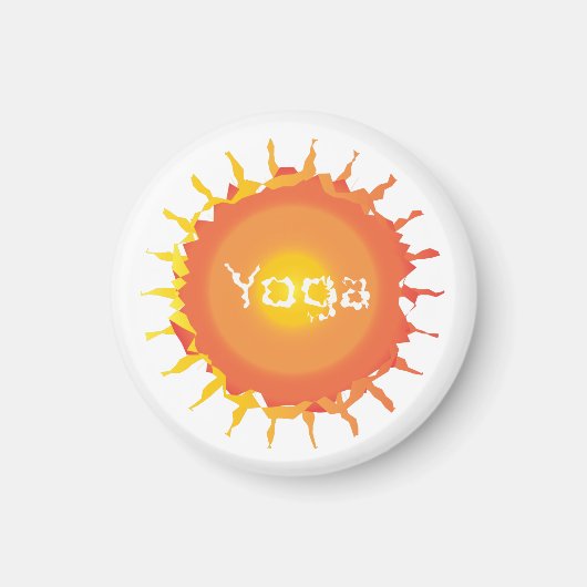 Sun Hot Yoga Magneet (Voorkant)