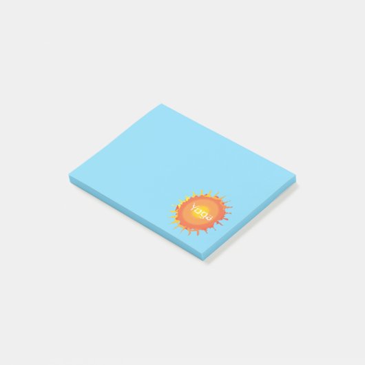 Sun Hot Yoga Post-it Notes (Schuin)