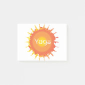 Sun Hot Yoga Post-it® Notes (Voorkant)