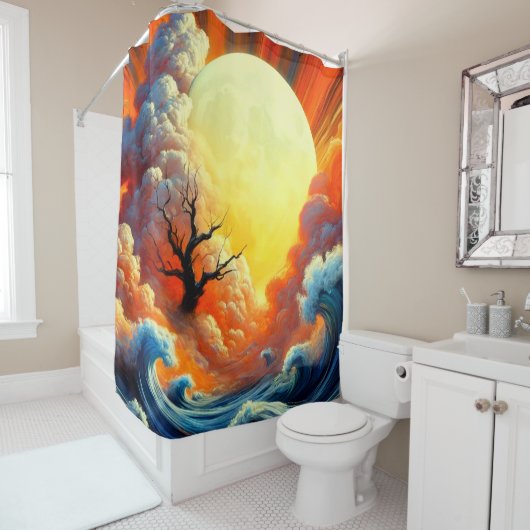 Sun-illustraties Douchegordijn (In situ)