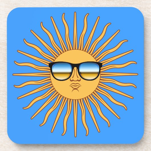 Sun in Shades Drankjes Onderzetter (Voorkant)