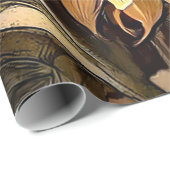 Sun in Sunflower Modern Art Collectie Cadeaupapier (Rol Hoek)