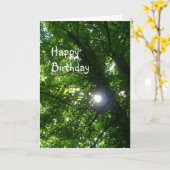 Sun in the Trees - Birthday Kaart (Gele Bloem)