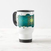 Sun in Winter Blanket Pattern Coffee Mok (Voorkant links)