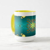 Sun in Winter Blanket Pattern Mok (Voorkant links)