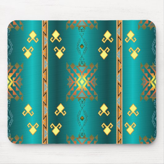 Sun in Winter Blanket Pattern Mousepad Muismat (Voorkant)