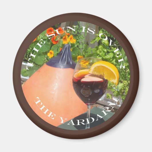 Sun is over de Yardarm Magneet (Voorkant)