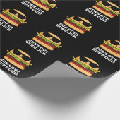 Sun is uit Bun's uit Funny Burger Pun Dark BG Cadeaupapier (Hoek)