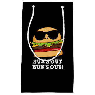 Sun is uit Bun's uit Funny Burger Pun Dark BG Klein Cadeauzakje