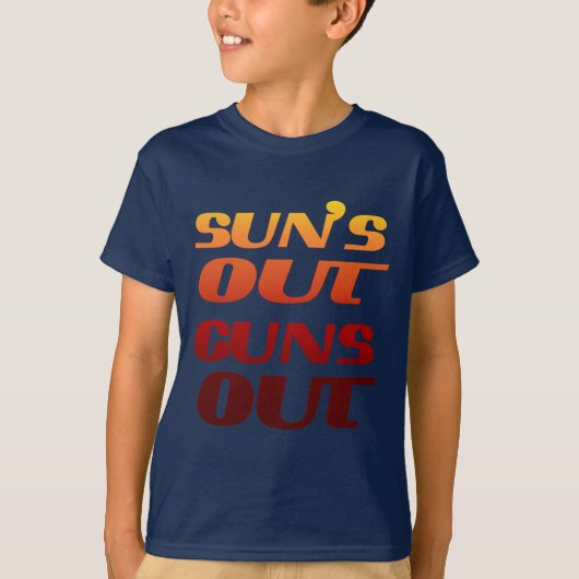 SUN IS UIT PISTOLEN T-SHIRT (Voorkant)