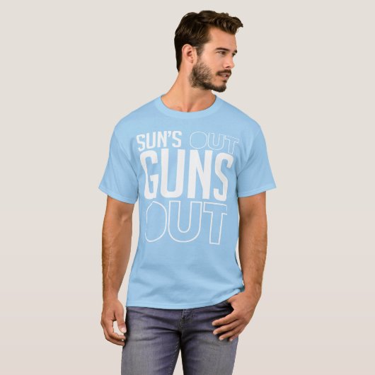 Sun is uit Pistolen. T-shirt (Voorkant volledig)