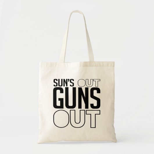 Sun is uit Pistolen. Tote Bag (Voorkant)