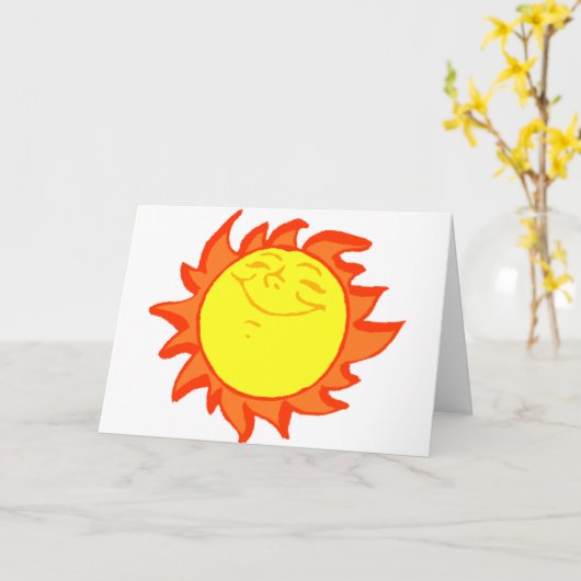 Sun Kaart (Gele Bloem)