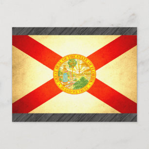 Sun kast Florida Flag Briefkaart
