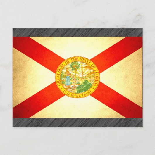 Sun kast Florida Flag Briefkaart (Voorkant)