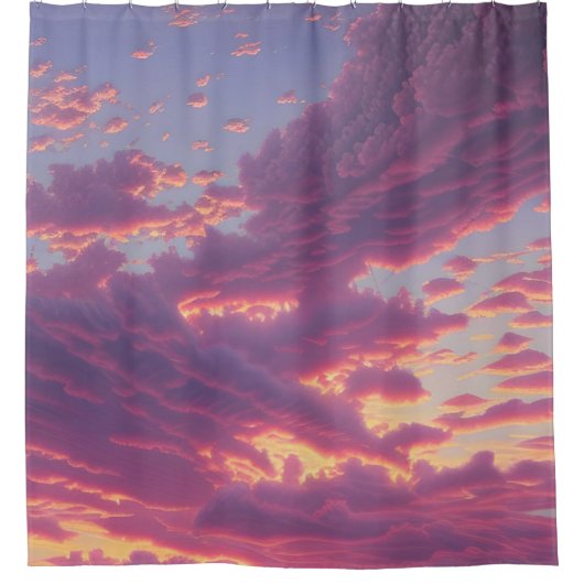 Sun-kast Sky Douchegordijn (Voorkant)