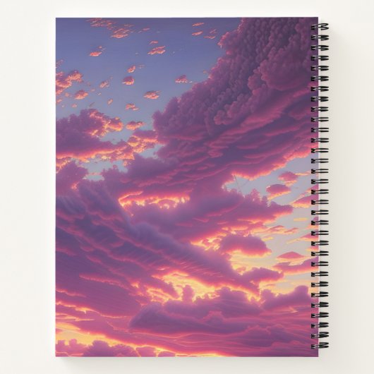 Sun-kast Sky Notitieboek (Achterkant)