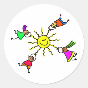 Sun Kinder Ronde Sticker