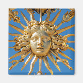 Sun King op Golden gate van Versailles castle Magneet (Voorkant)
