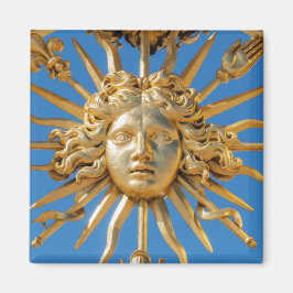 Sun King op Golden gate van Versailles castle Magneet