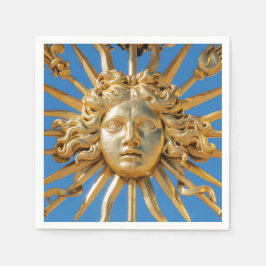 Sun King op Golden gate van Versailles castle Servet