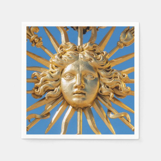 Sun King op Golden gate van Versailles castle Servet (Voorkant)