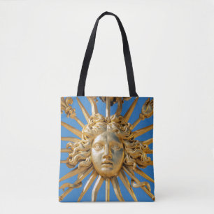 Sun King op Golden gate van Versailles castle Tote Bag