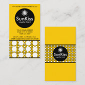 SUN KISS hexa-stempel Klantenkaartje (Voorkant / Achterkant)