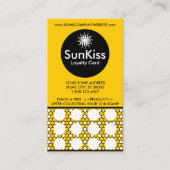 SUN KISS hexa-stempel Klantenkaartje (Voorkant)