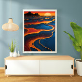 Sun-Kissed Abstraction Poster