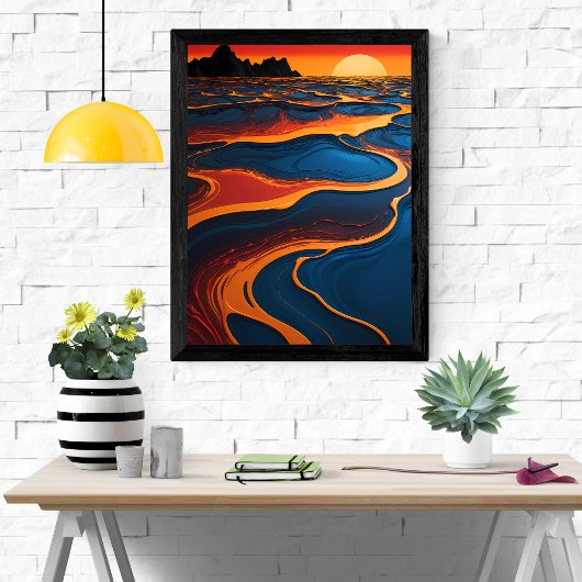 Sun-Kissed Abstraction Poster