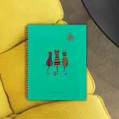 Sun-Kissed Cat Trio Gepersonaliseerde Planner