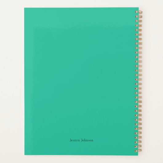 Sun-Kissed Cat Trio Gepersonaliseerde Planner (Achterkant)