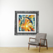 Sun Kissed Dolphin Leap Wandkleed (In Situ (horizontaal))