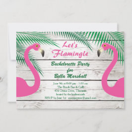 Sun Kissed Flamingo Bachelorette Party Uitnodiging