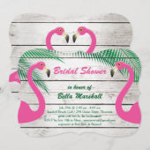 Sun Kissed Flamingo Bruids Douche Uitnodiging (Voorkant / Achterkant)