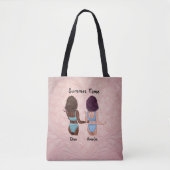 Sun Kissed Friendship: Zomervibes met Mijn Bestie Tote Bag (Voorkant)