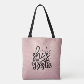 Sun Kissed Friendship: Zomervibes met Mijn Bestie Tote Bag (Achterkant)