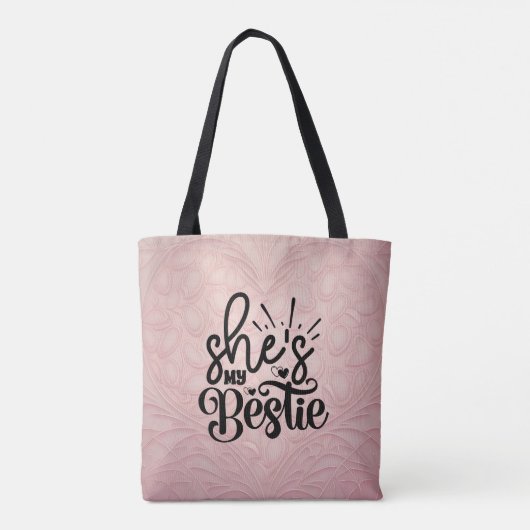 Sun Kissed Friendship: Zomervibes met Mijn Bestie Tote Bag (Achterkant)