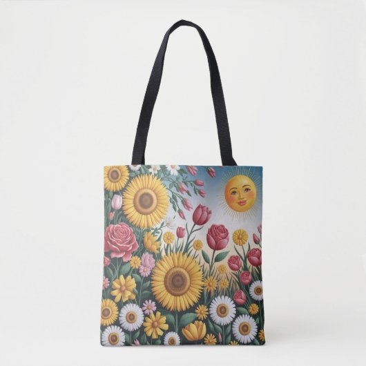 Sun-Kissed Garden Bliss Canvas tas