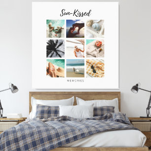 Sun-Kissed Memories Fotocollage Canvas Afdruk