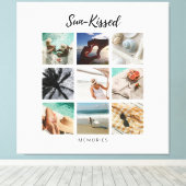Sun-Kissed Memories Fotocollage Canvas Afdruk (Insitu (Houten vloer))