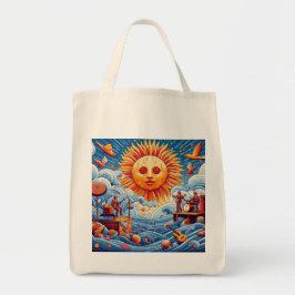 Sun-Kissed Ocean Jam: levendige muziekfestival kun Tote Bag