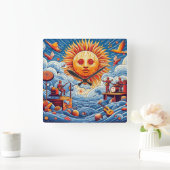 Sun-Kissed Ocean Jam: levendige muziekfestival kun Vierkante Klok (Huis)