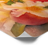 Sun-kissed Peaches Waterverf Poster (Hoek)