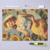 Sun-Kissed Pin-Up: Een ontkoppelingsgenot Tissuepapier (Craft)