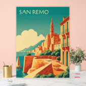 Sun-Kissed San Remo Acryl Bord (Huwelijk)
