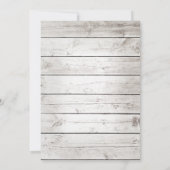 Sun Kissed Sandy Toes Salty Kisses Bruiloft Uitnod Kaart (Achterkant)